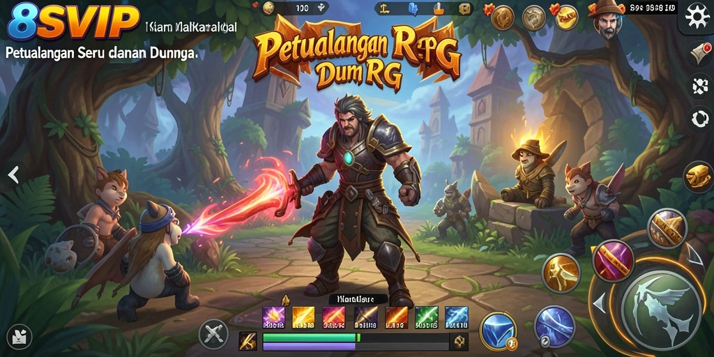 Gameplay seru 8SVIP dengan pertarungan epik dan petualangan.