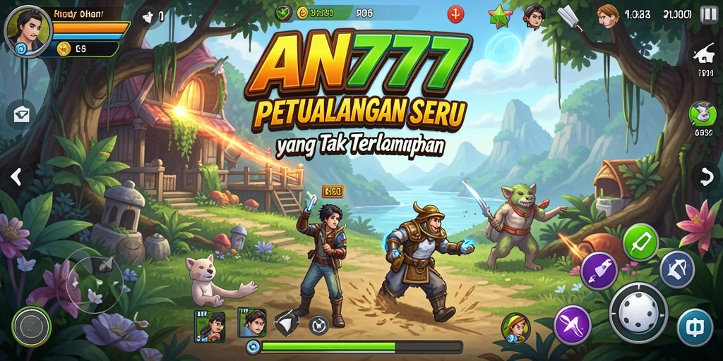 Gameplay petualangan AN777 yang mendebarkan dengan grafis yang menakjubkan.