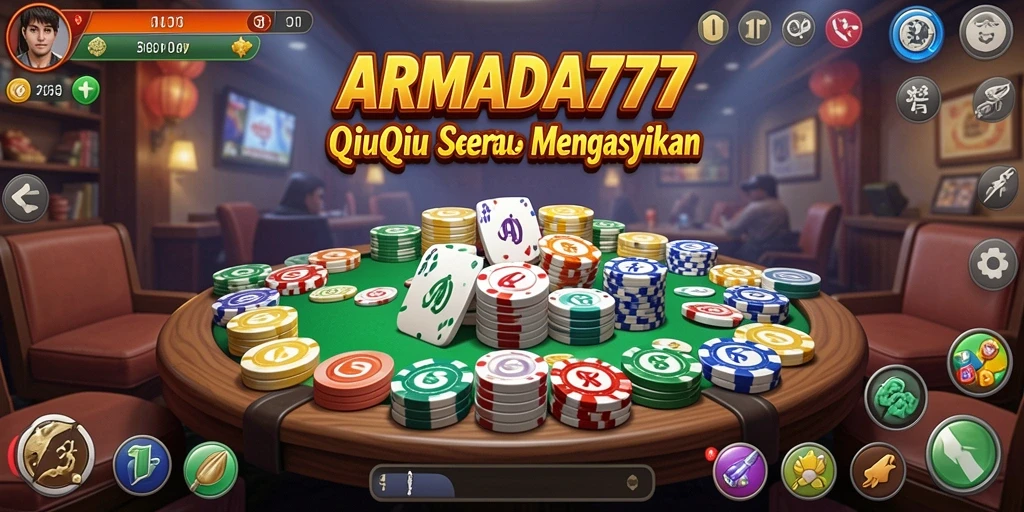 Tampilan gameplay QiuQiu yang menegangkan dan seru.