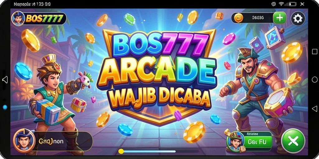 Screenshot menunjukkan aksi gameplay seru dalam BOS777.