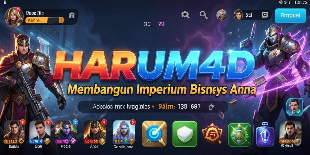 Tampilan gameplay HARUM4D yang penuh warna dan menarik.