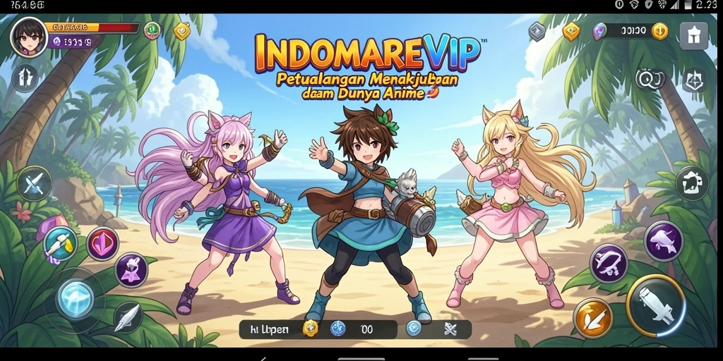 Tampilan grafis indah dari gameplay INDOMAREVIP yang mengagumkan.