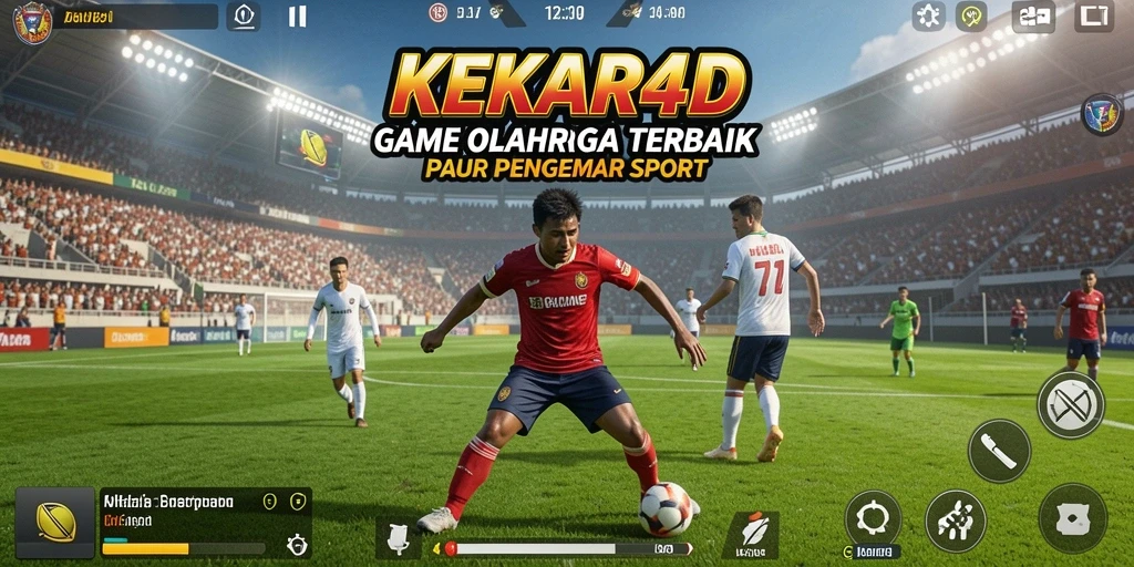 Tangkapan layar gameplay KEKAR4D yang menunjukkan aksi seru dalam pertandingan olahraga.