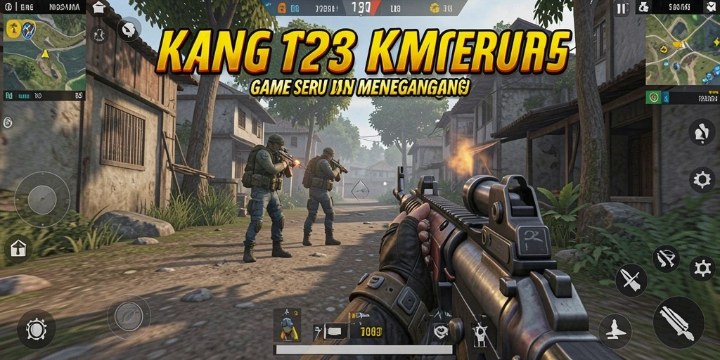 Tangkapan layar menunjukkan aksi seru dalam KING123 dengan gameplay TPS yang intens.
