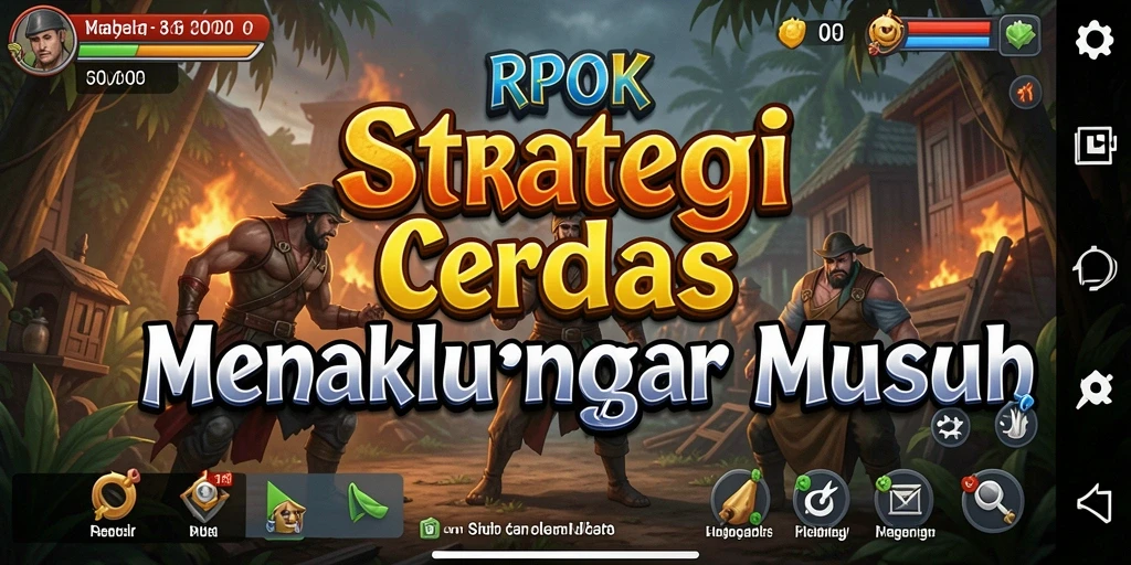 Tampilan permainan RPOK yang penuh strategi dan pertempuran seru.