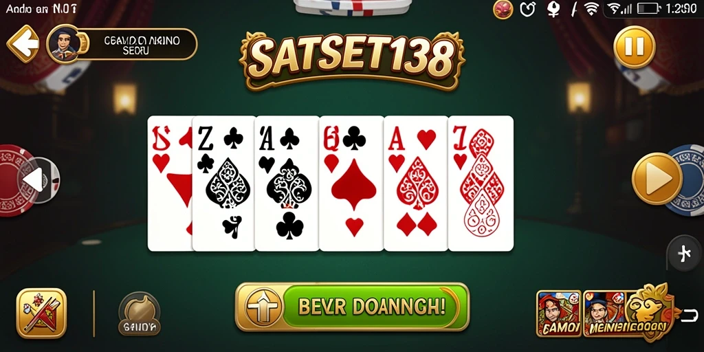 Screenshot SATSET138 menampilkan gameplay domino yang seru dan mengasyikkan.