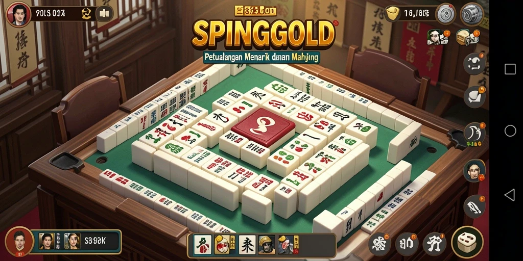 Gameplay Mahjong yang mengasyikkan di SPINGOLD.