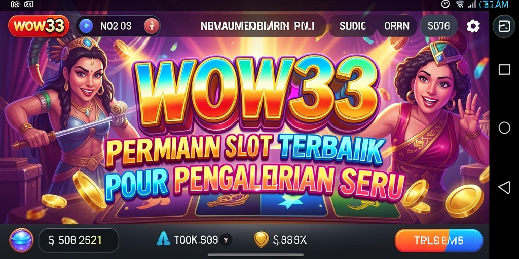 Tangkapan layar gameplay WOW33 menampilkan keseruan permainan slot.